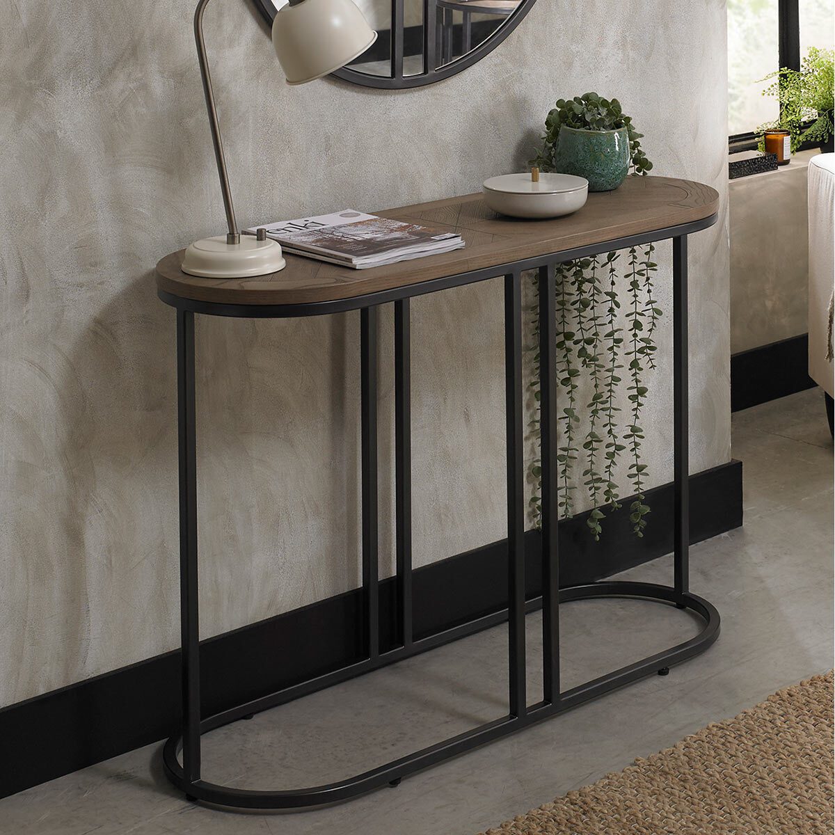 Bentley Designs Rio Weathered Ash Console Table