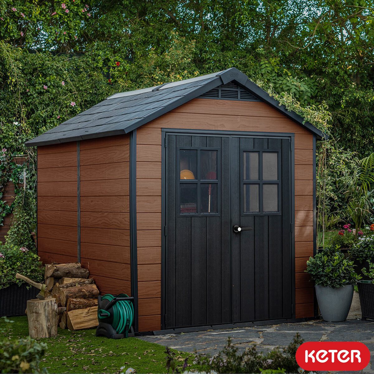 Keter Newton 7ft 6" x 9ft 5" (2.3 x 2.9m) Shed