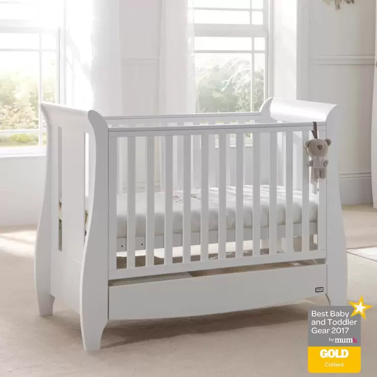 Tutti Bambini Katie Cot Bed in White with Sprung Mattress