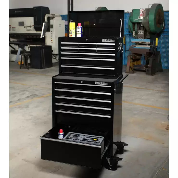 Hilka HD Pro+ 15-Drawer Combination Tool Chest Trolley
