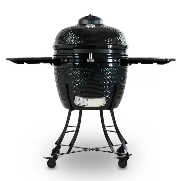 Louisiana Grills 24" (60 cm) Ceramic Kamado Charcoal Barbecue in Black + Cover