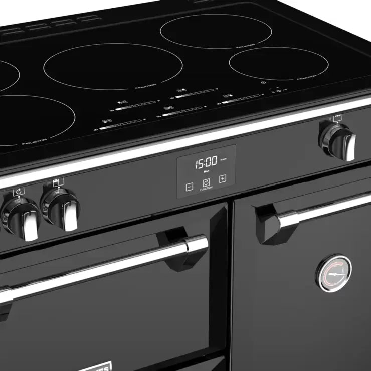Stoves Richmond S900Ei, 90cm Induction Range Cooker, A Rated in Black