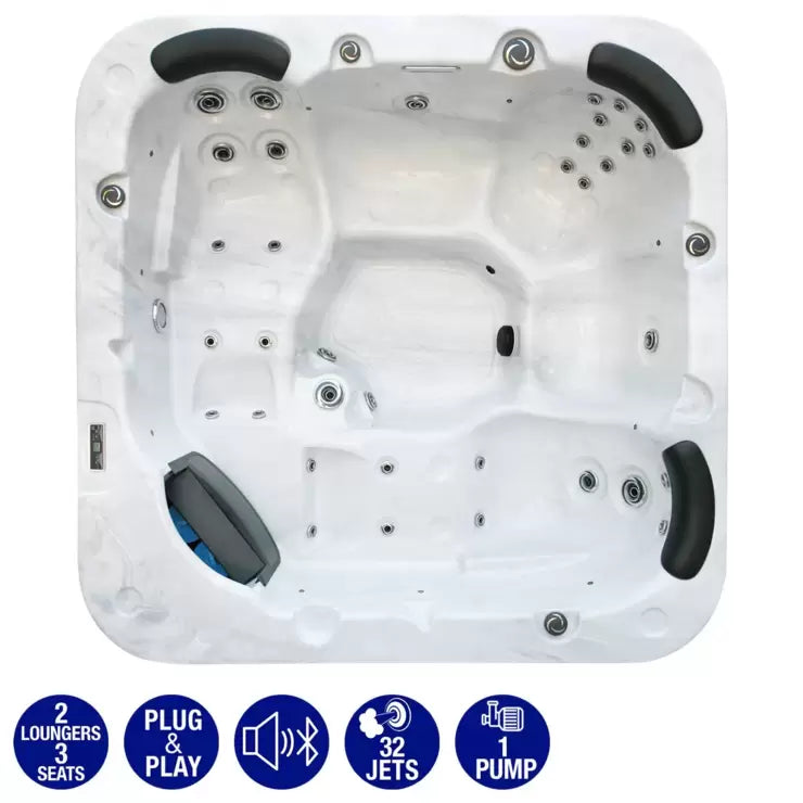 Miami Spas Torina 32-Jet 5 Person Hot Tub - Delivered and Installed