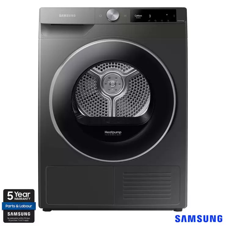 Samsung Series 6 DV90T6240LN/S1, 9kg, Heat Pump Tumble Dryer, A+++ Rated in Graphite