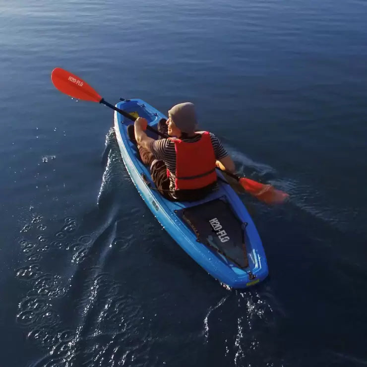 H20-FLO 9ft (266cm) Sit-On 1 Person Kayak with Paddle – Signature ...
