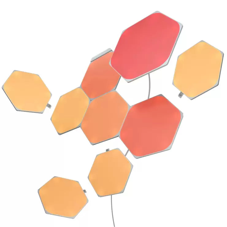 Nanoleaf Smart Light Shapes Hexagons Starter Kit, 12 Pack