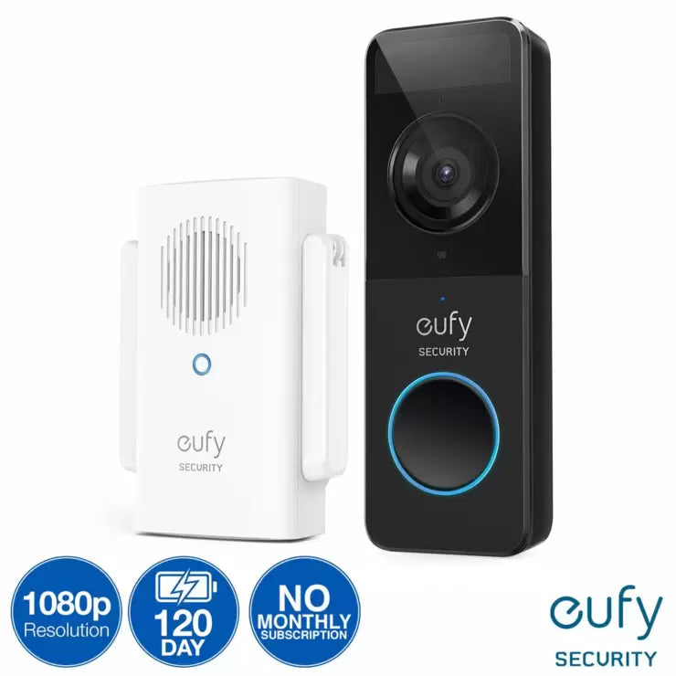 Eufy Security, Battery Video Doorbell Kit with Chime