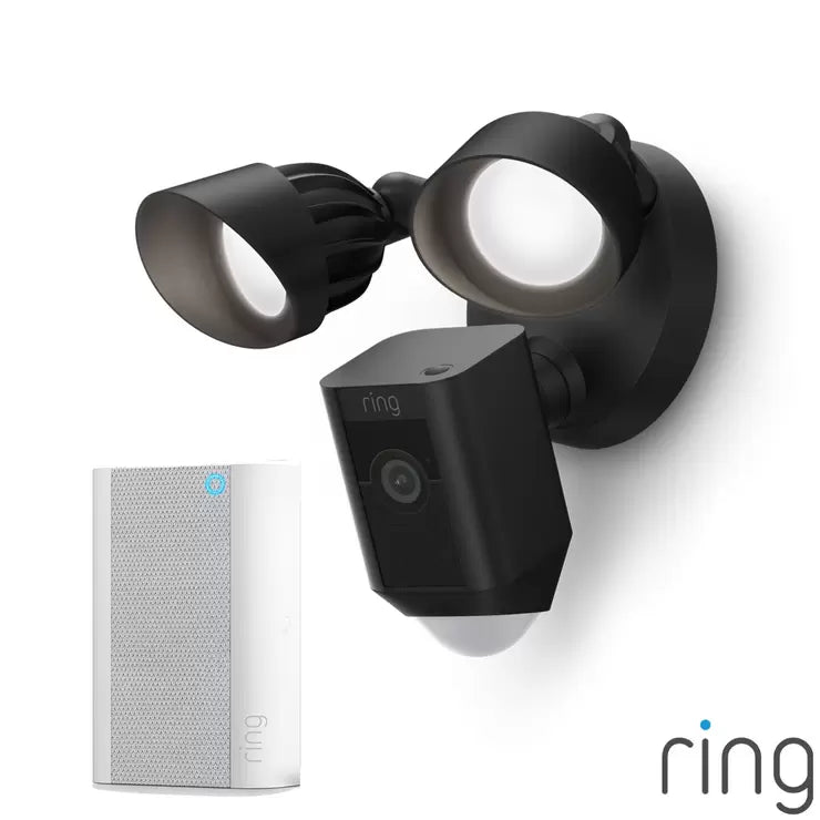 Ring Floodlight Cam Plus Wired with Chime Pro
