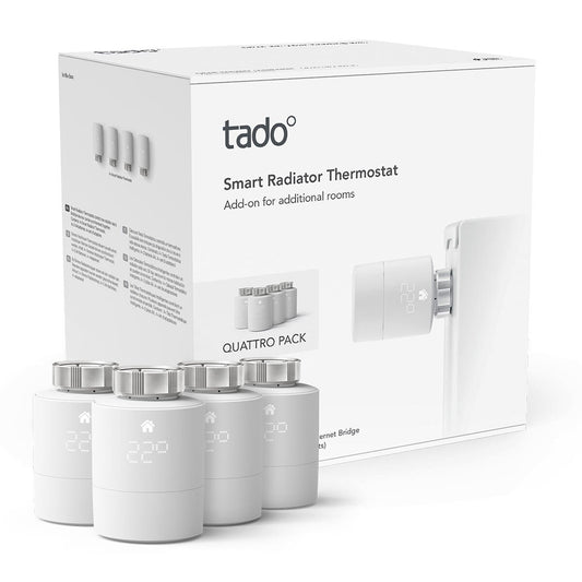 Tado Smart Radiator Thermostats - 4 Pack