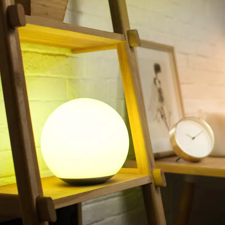 4lite WiZ Connected LED Glass Globe Smart Light Table Lamp