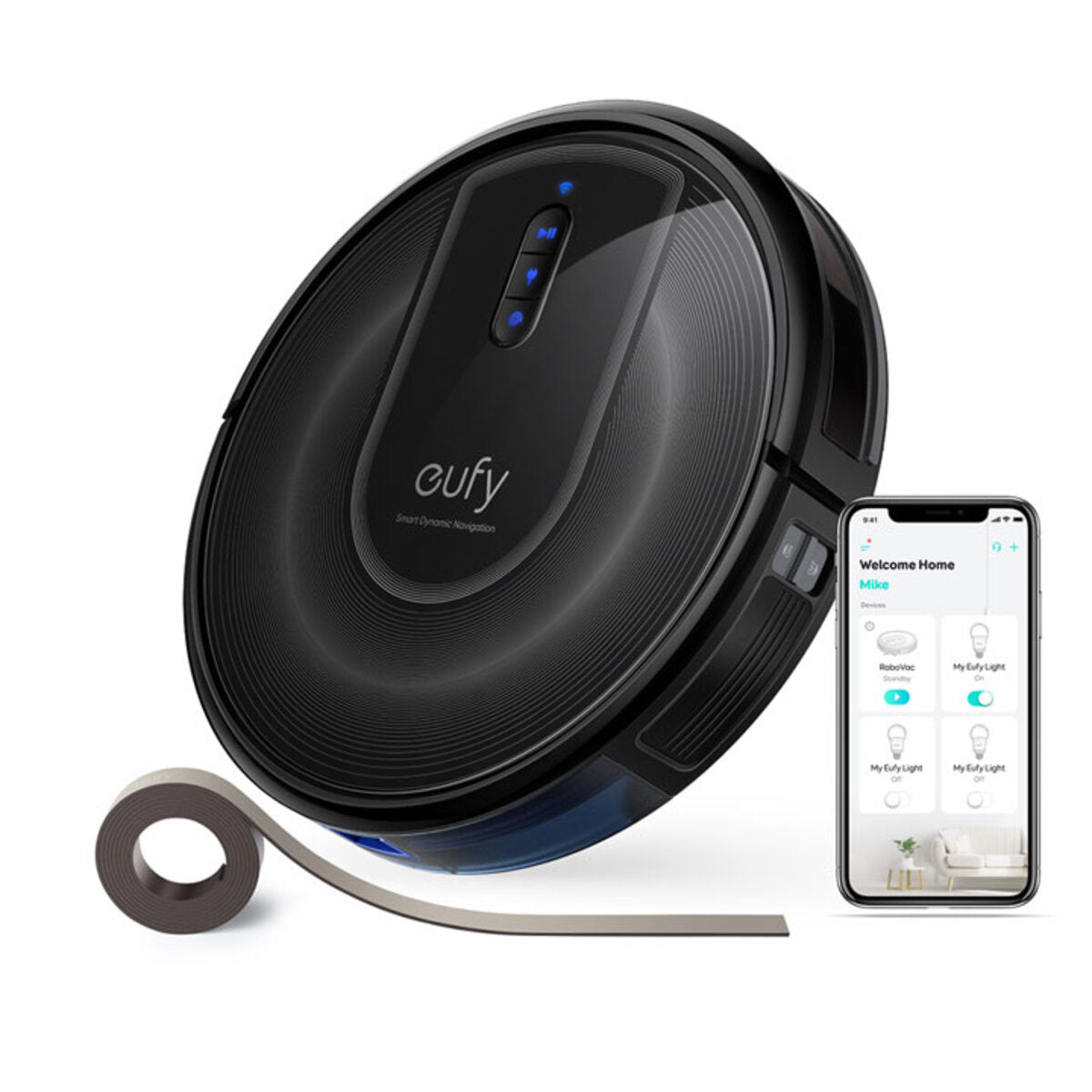 Eufy RoboVac G30 Verge Robotic Vacuum Cleaner, T2252K11 Signature