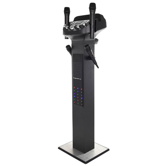 Easy Karaoke Bluetooth Pedestal Karaoke System with Light Effects, EKS668BT