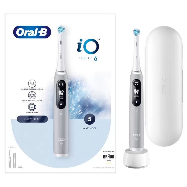 Oral-B iO Series 6 Ultimate Clean Electric Toothbrush, Grey