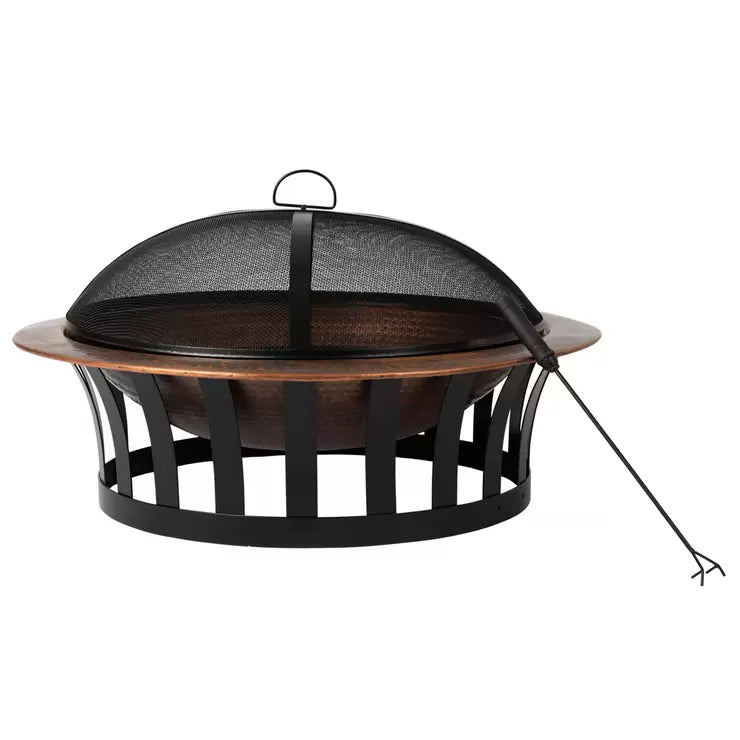 Well Travelled Living 102cm (40") Hammered Copper Fire Pit