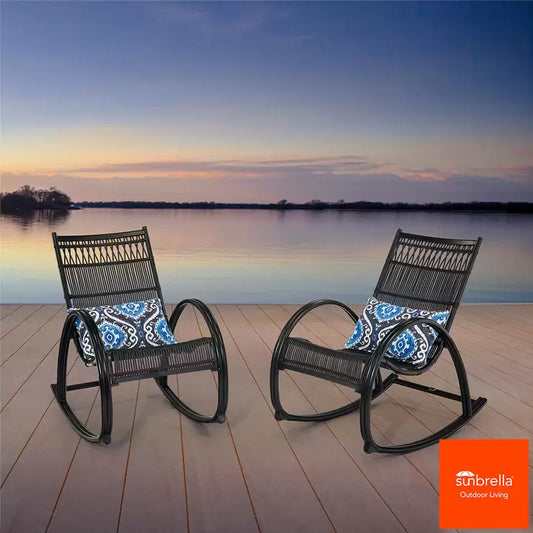 Agio Sunset Woven Rockers, 2 Pack