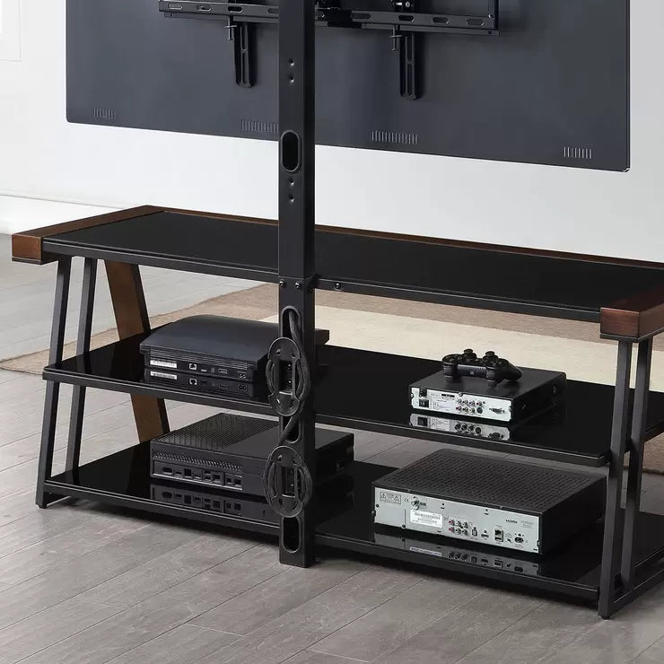 Bayside Furnishings Harlowe 3-in-1 TV Stand for TV's up to 65"