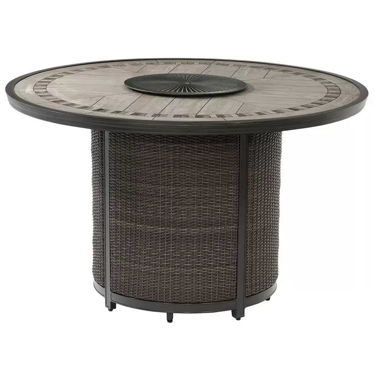 Agio high dining top set with firetable