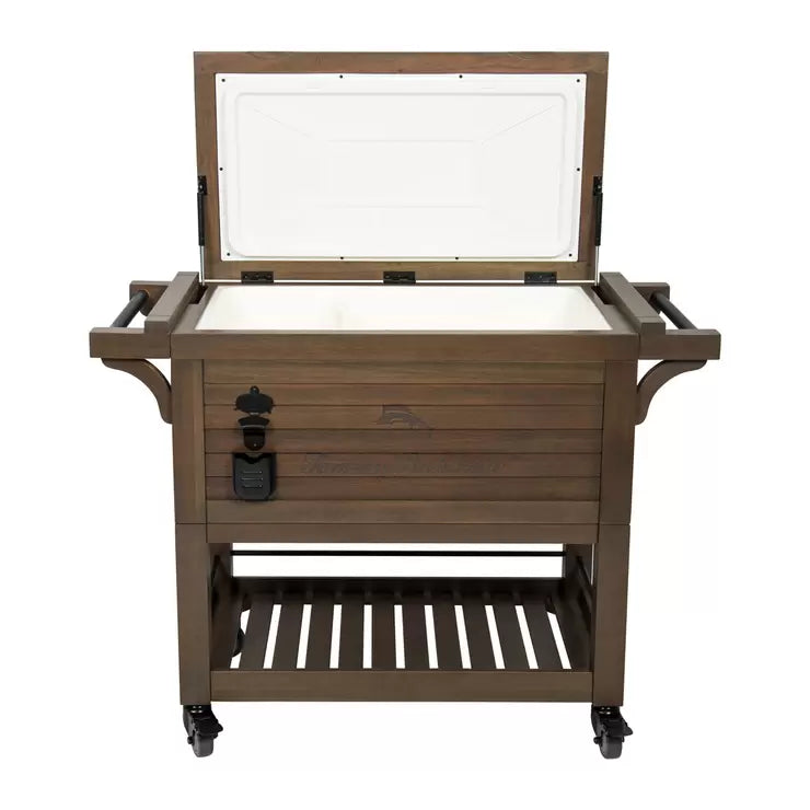 Tommy Bahama 100QT Rolling Wood Cooler – Signature Retail Stores