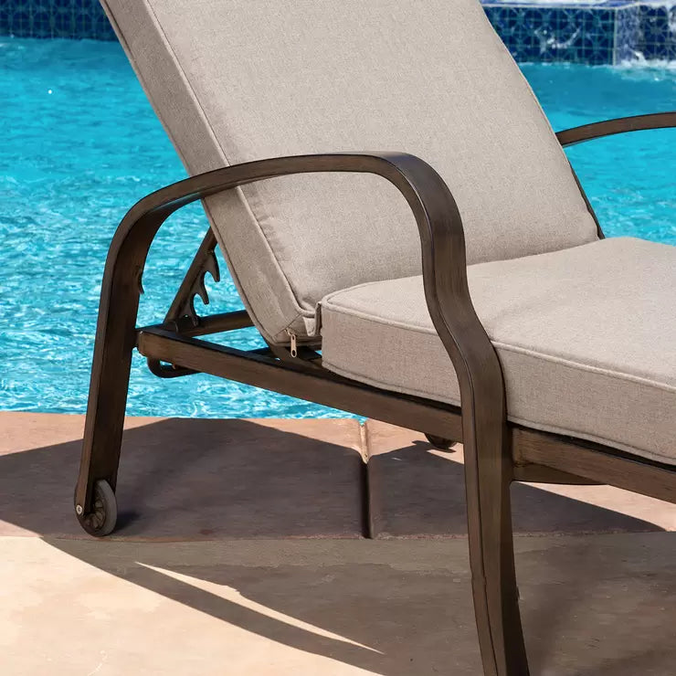 SunVilla 3 Piece Cushioned Chaise Lounge Set