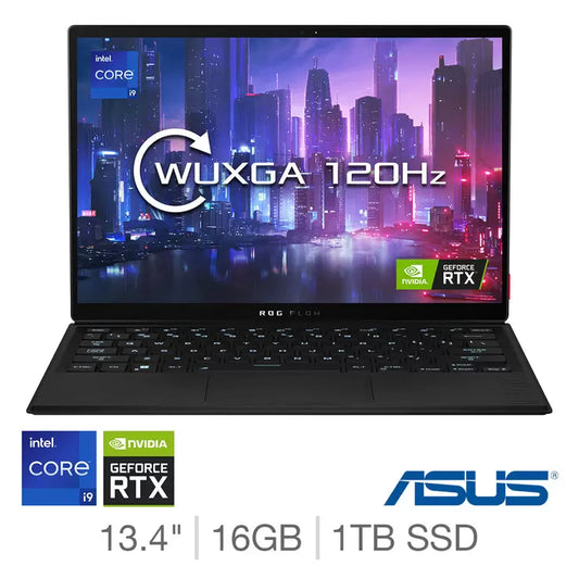ASUS ROG Flow Z13, Intel Core i9, 16GB RAM, 1TB SSD, NVIDIA GeForce RTX 3050 Ti, 13.4 Inch Gaming Tablet, GZ301ZE-LD220W