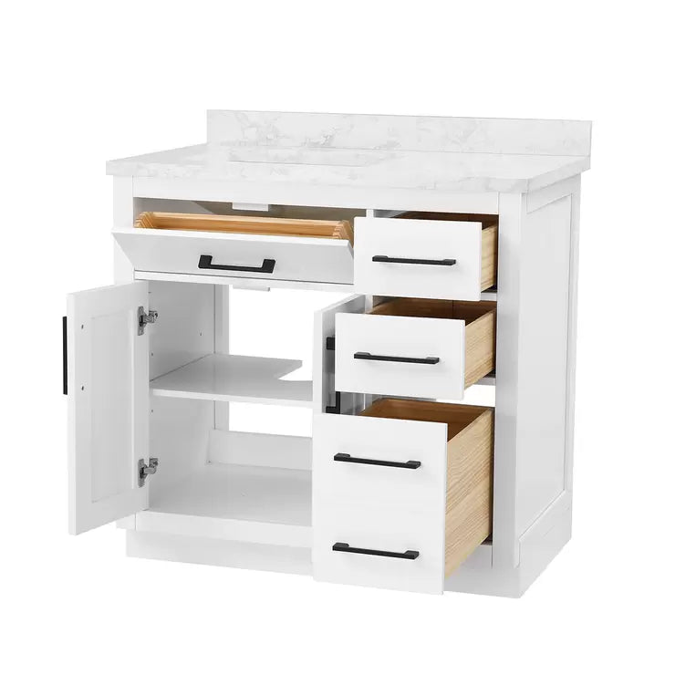 Ove Decors Alonso 91cm Freestanding Vanity in White