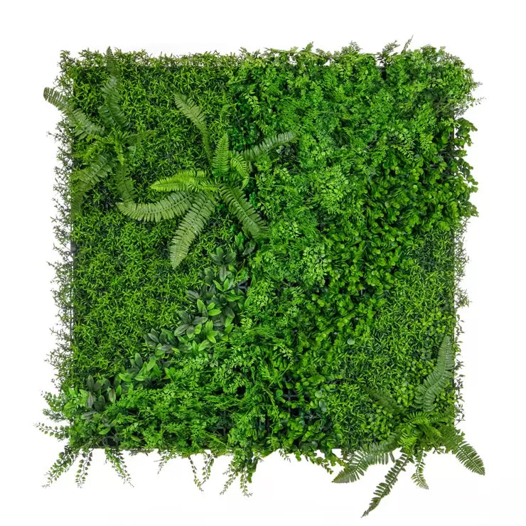 Artificial Mixed Foliage 1m x 1m Wall Panel, Pack of 5