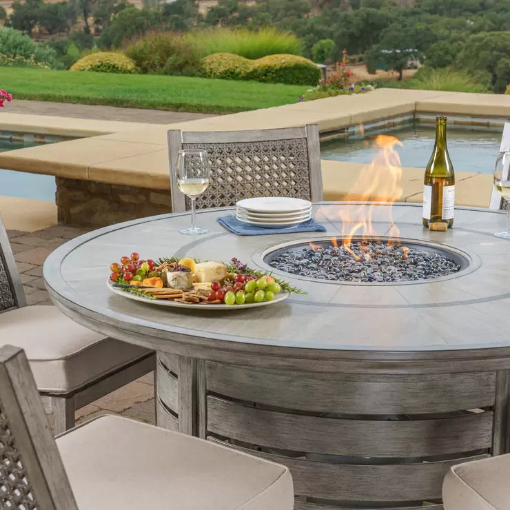 7 piece online round dining table