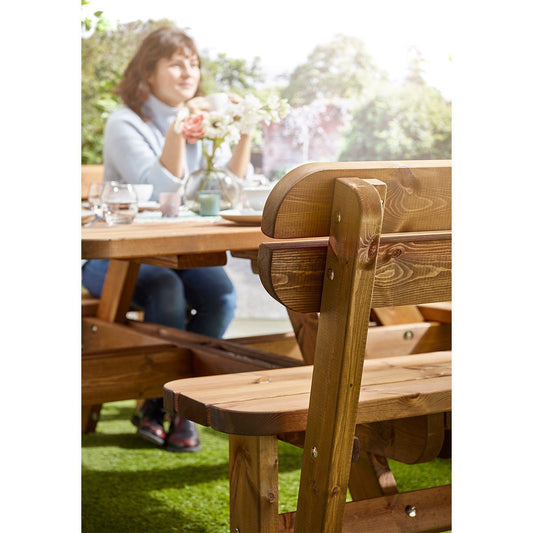 Anchor Fast 8 Seater Pine Wood Picnic Bench - Signature Retail Stores