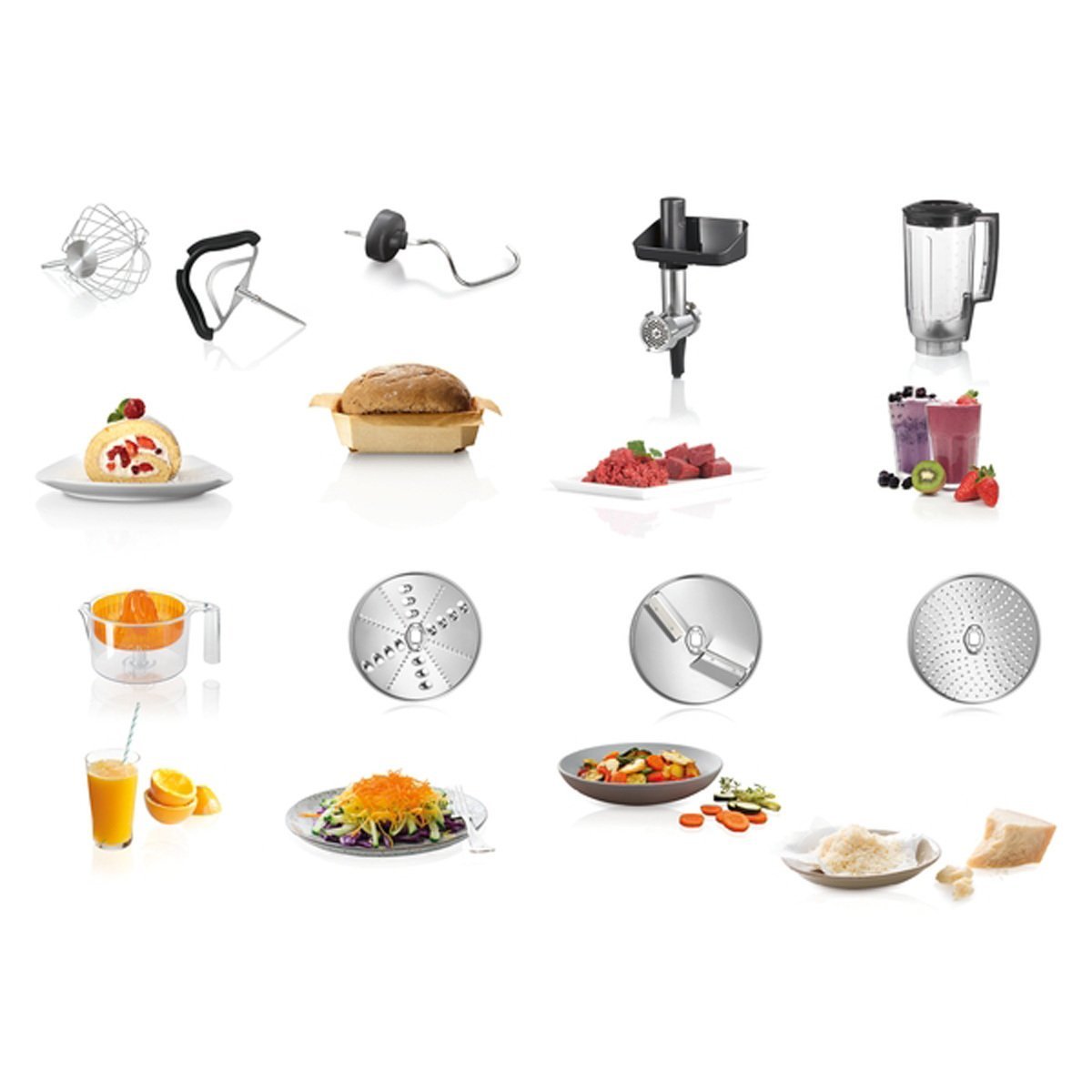 Bosch Serie 4 CreationLine Kitchen Machine, Silver, MUM59340GB - Signature Retail Stores