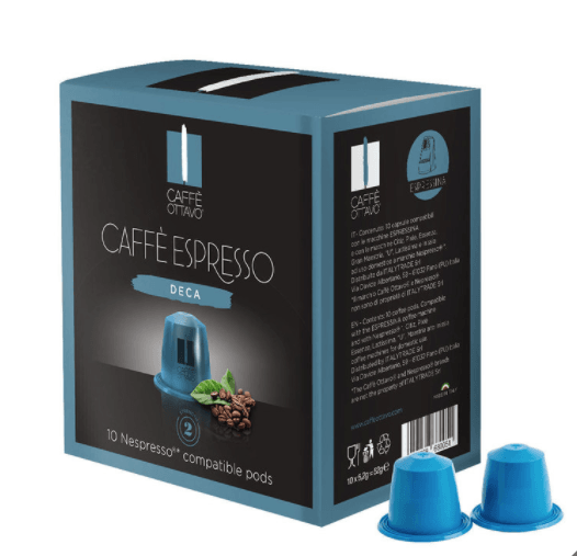 Caffe Ottavo Nespresso Compatible 120 Coffee Pods, Decaf - Signature Retail Stores