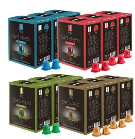 Caffe Ottavo Nespresso Compatible Coffee Pods, 120 Selection Pack with Decaf - Signature Retail Stores