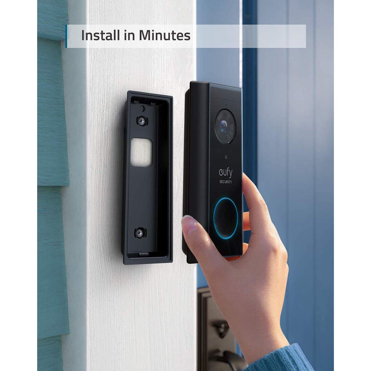 eufy 2K Video Battery Doorbell with Homebase 16GB Local Storage - Signature Retail Stores