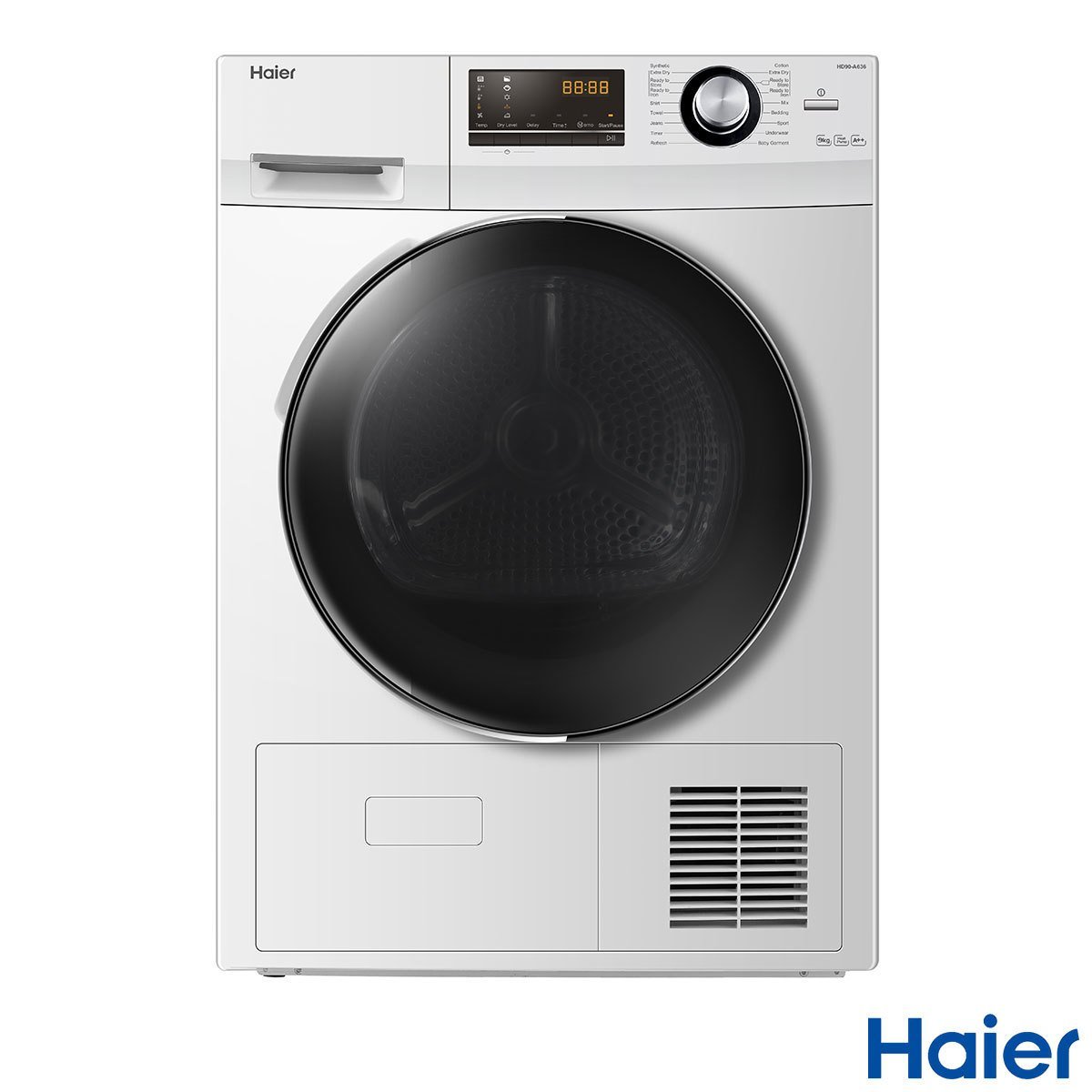 Haier HD90-A636, 9kg, Heat Pump Tumble Dryer A++ in White - Signature Retail Stores