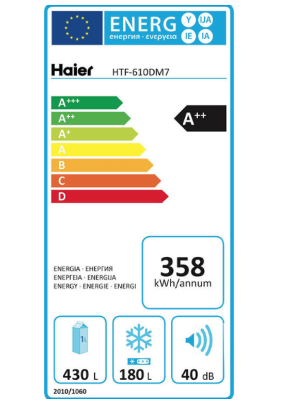 Haier HTF-610DM7, Multidoor Fridge Freezer A++ Rating in Stainless Steel - Signature Retail Stores