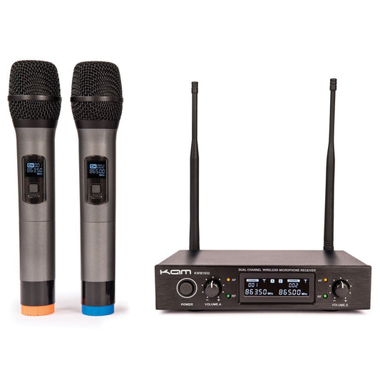 KAM KWM1932 Dual UHF Wireless Microphone System - Signature Retail Stores