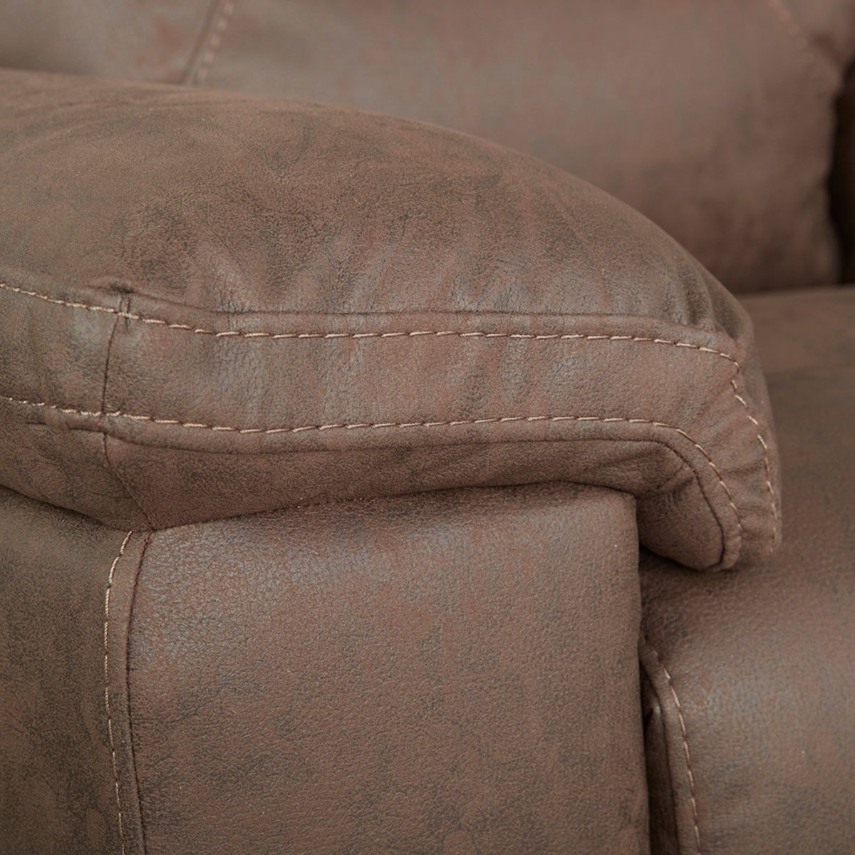 Kuka Justin Brown Fabric Power Reclining 2 Seater Sofa - Signature Retail Stores