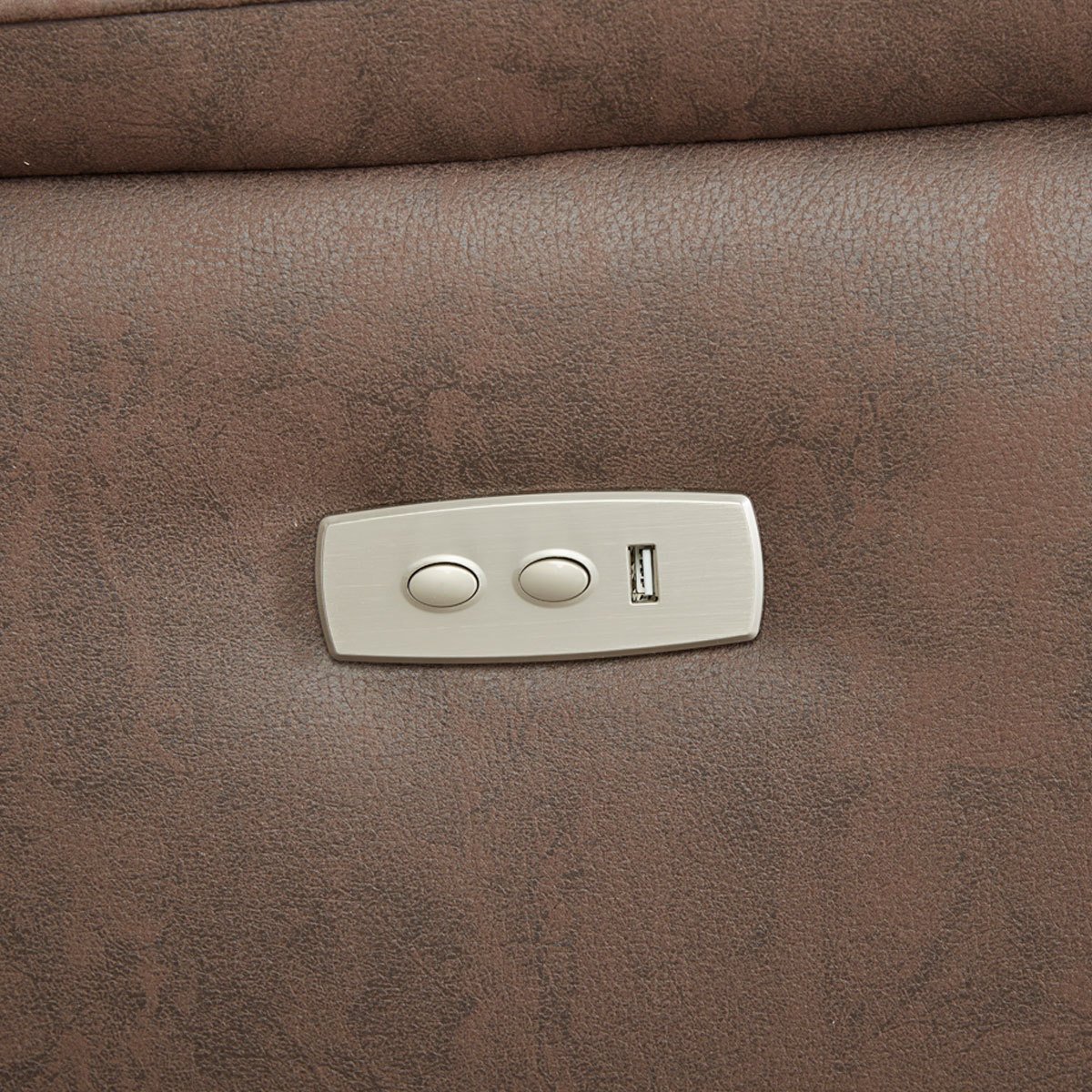 Kuka Justin Brown Fabric Power Reclining 2 Seater Sofa - Signature Retail Stores