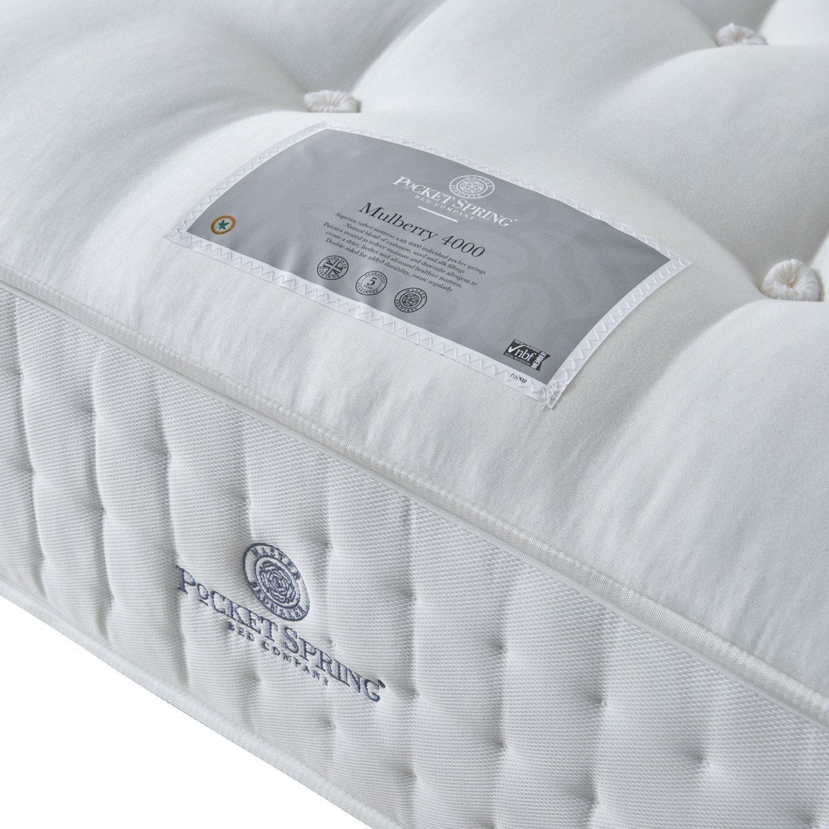 Pocket Spring Bed Company Mulberry Mattress & Fudge Ottoman Divan in 3 Sizes - Signature Retail Stores