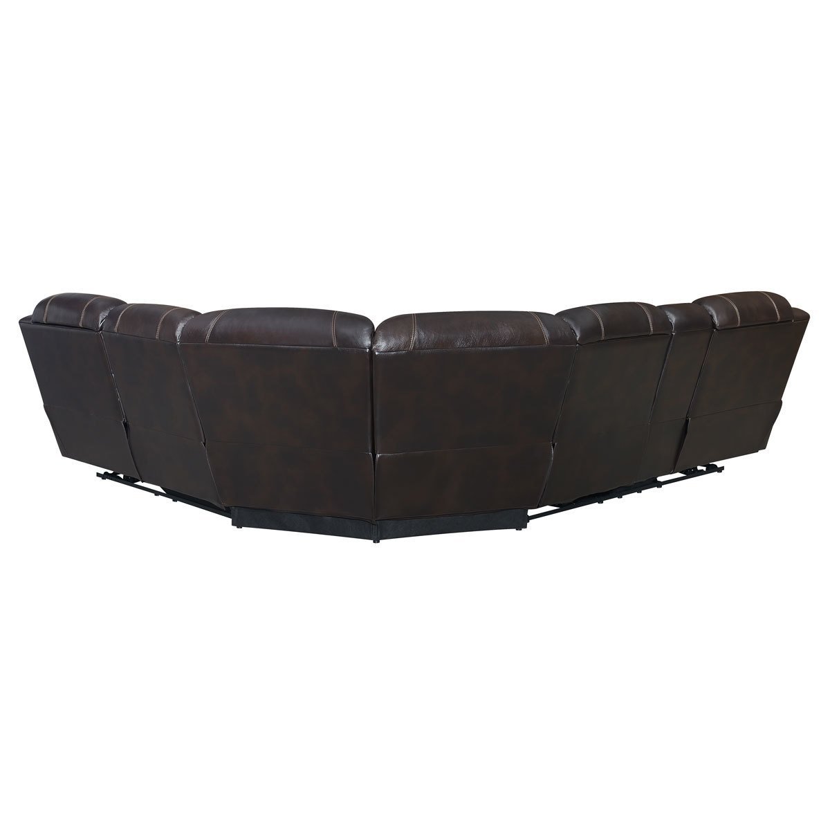 Pulaski Dunhill Brown Leather Power Reclining Sectional Sofa - Signature Retail Stores