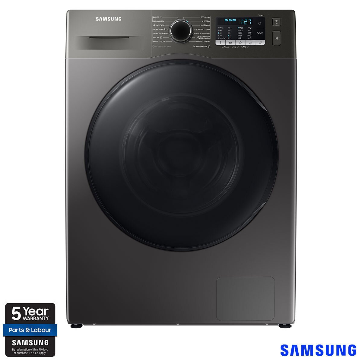 Samsung WD90TA046BX/EU, 9kg/6kg, 1400rpm, Washer Dryer, B Rating in Graphite - Signature Retail Stores