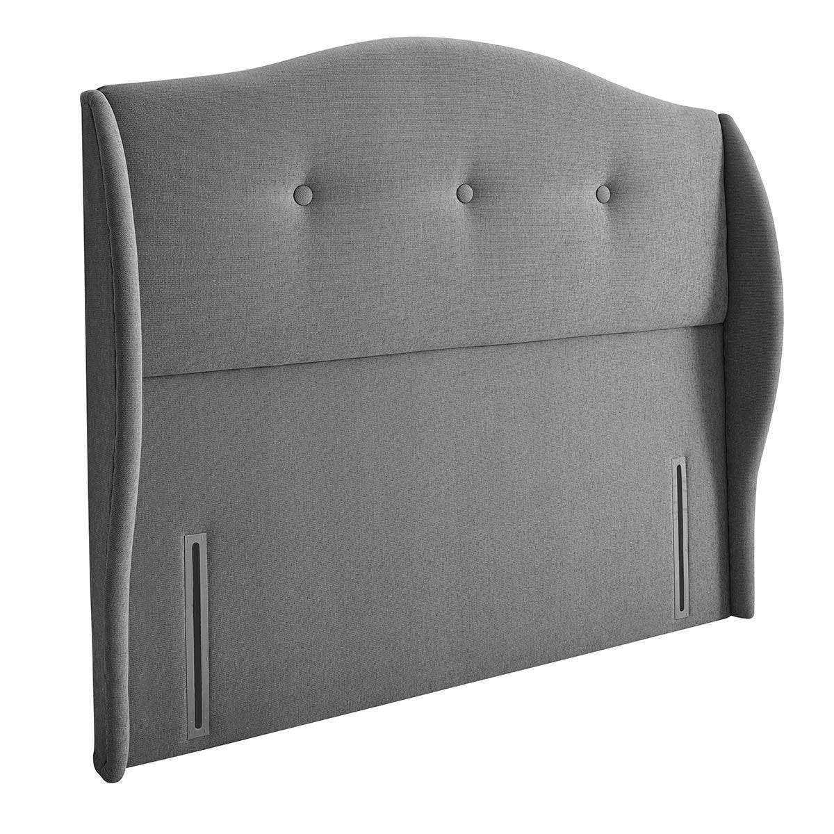 Silentnight Camden Slate Grey Fabric Full Height Headboard in 3 Sizes - Signature Retail Stores