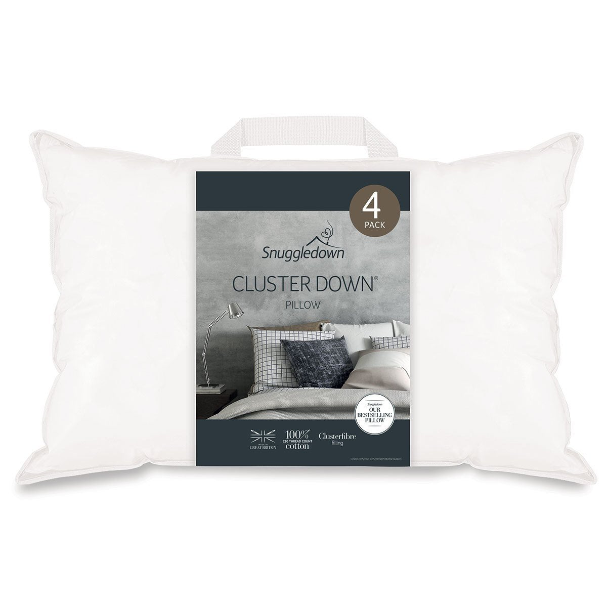 Snuggledown Clusterdown Synthetic Pillows, 4 PackSnuggledown Clusterdown Synthetic Pillows, 4 Pack - Signature Retail Stores