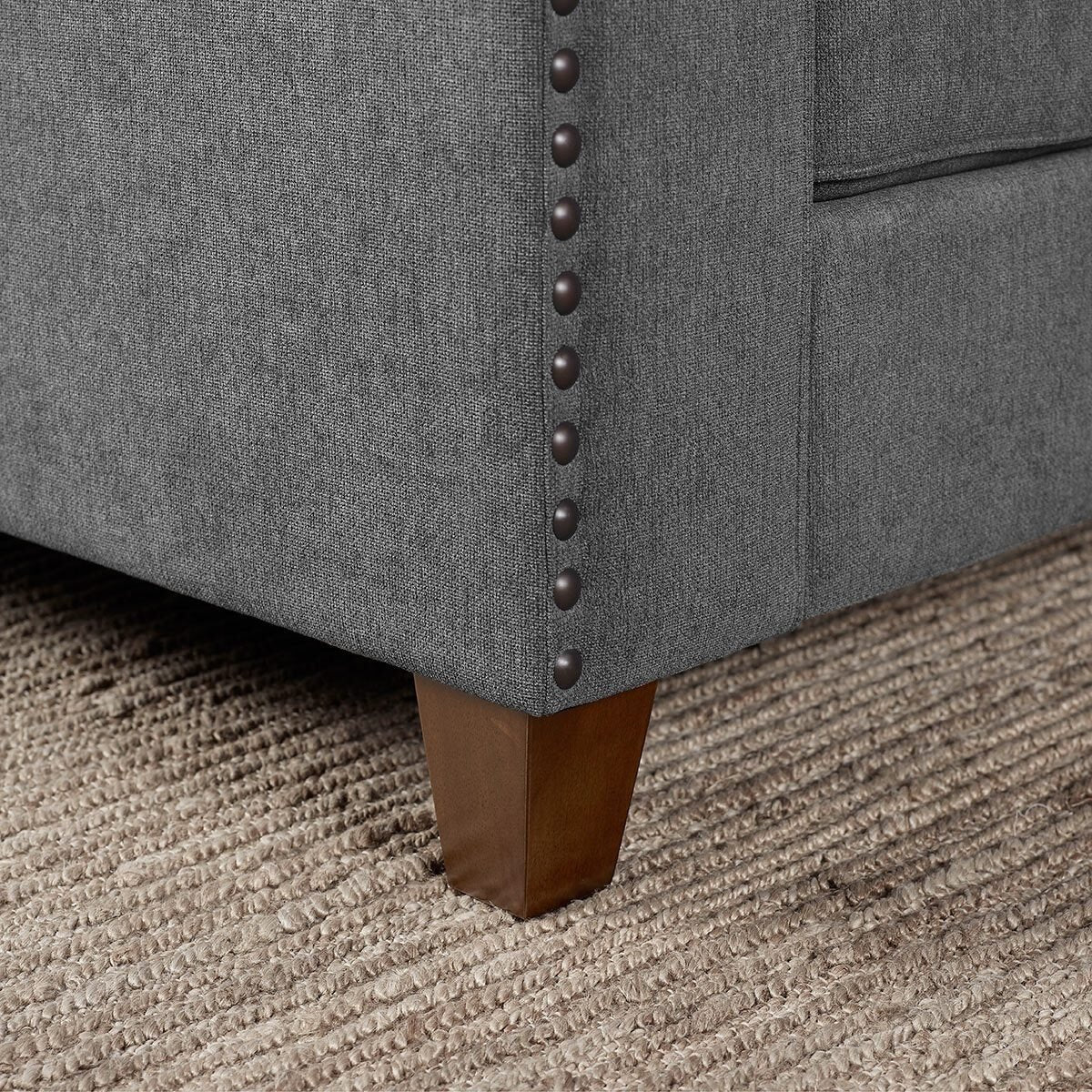 True Innovations Ellen Dark Grey Fabric Corner Sofa - Signature Retail Stores