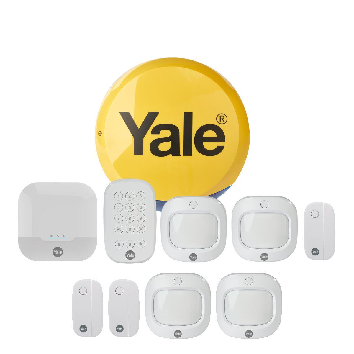 Yale IA-320 10pc Sync Smart Home Alarm with x4 Motion Sensors and x3 Window/Door Sensors - Signature Retail Stores